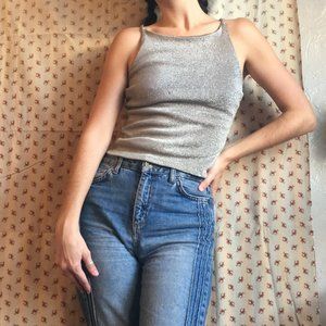 SOLD | Heart Moon Star Glittery High Neck Top